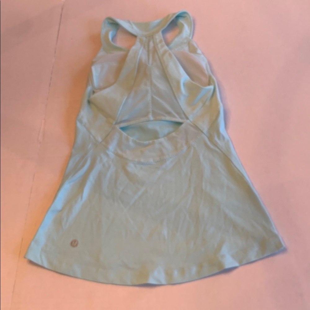 Lululemon Athletica Run Make it Count Tank  Light Blue Tank Top size 2